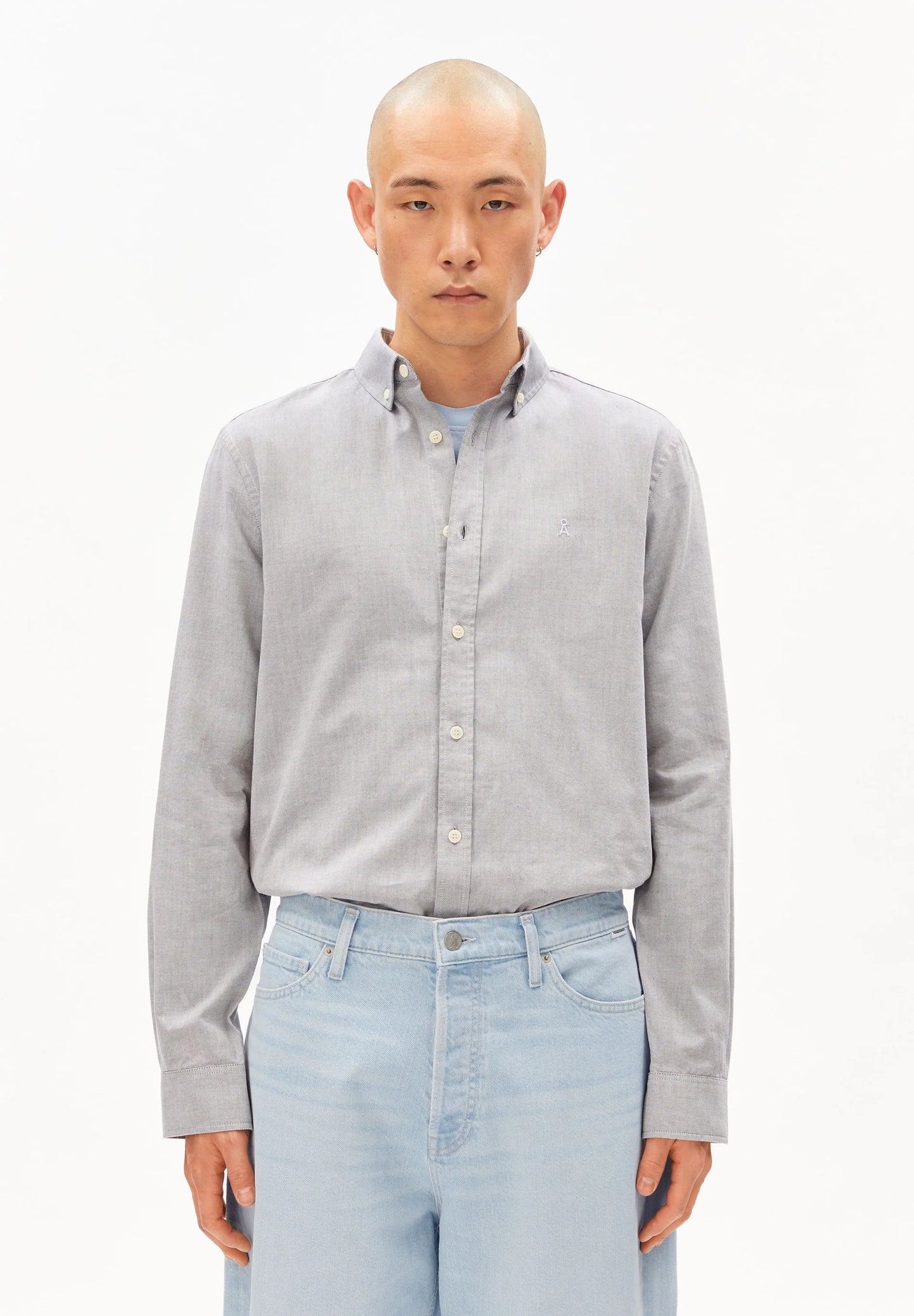 ARMEDANGELS | Chemise manche longue ( Quaasa ) - Bleu teinté