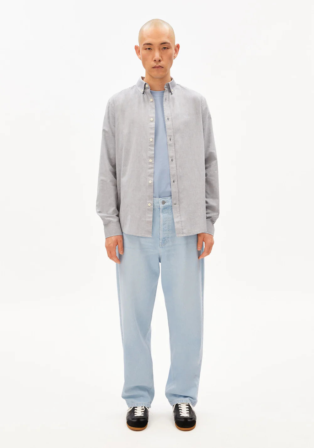 ARMEDANGELS | Chemise "QUAASA" - Marine teinté