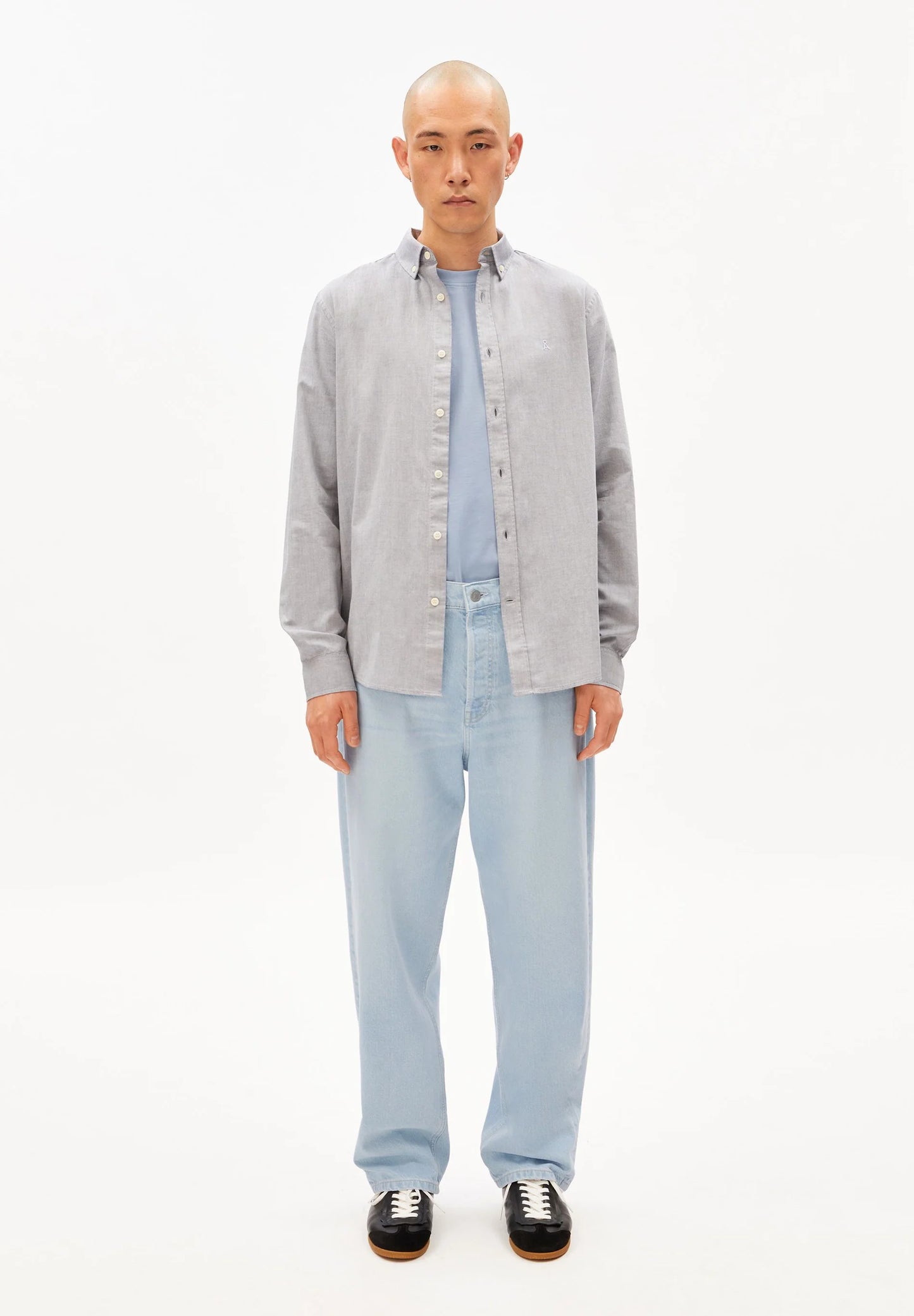 ARMEDANGELS | Chemise manche longue ( Quaasa ) - Bleu teinté