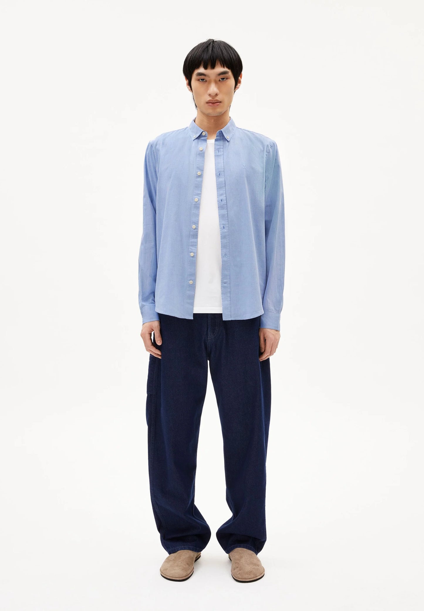 ARMEDANGELS | Chemise manche longue ( Quaasa ) - Bleu