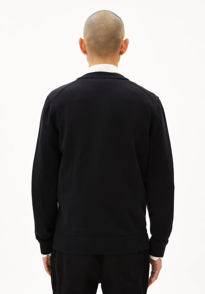 ARMEDANGELS | Veste en maille "AGAAMON" - Noir