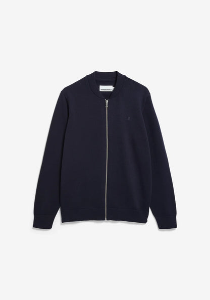 ARMEDANGELS | Veste en maille "Agaamon" - Bleu nuit