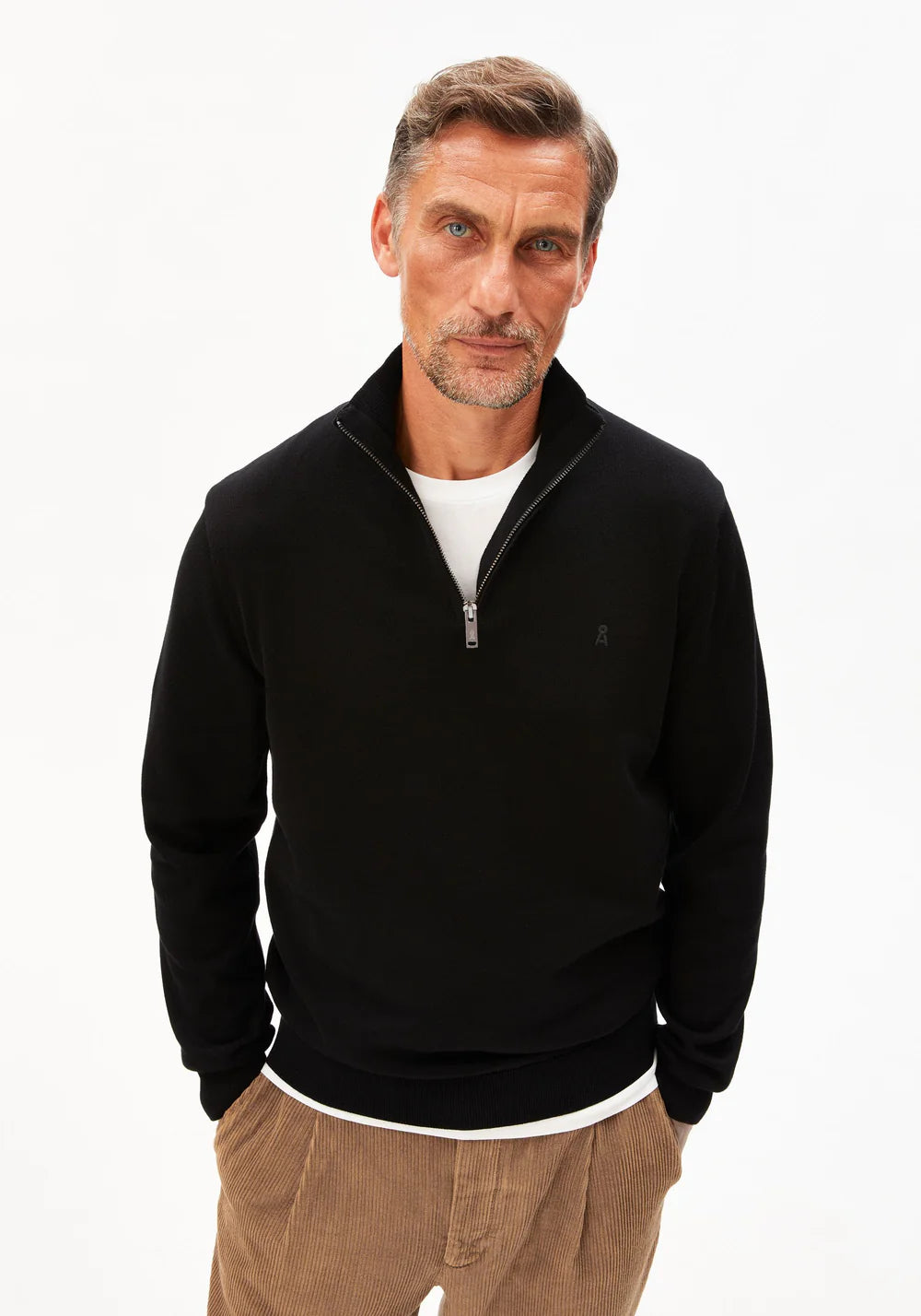 ARMEDANGELS | Pull camioneur "FAABES" - Noir