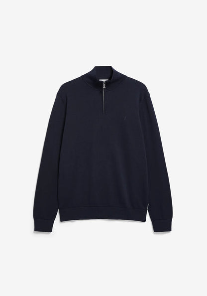 ARMEDANGELS | Pull camioneur "FAABES" - Bleu nuit