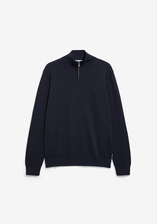 ARMEDANGELS | Pull camioneur "FAABES" - Bleu nuit