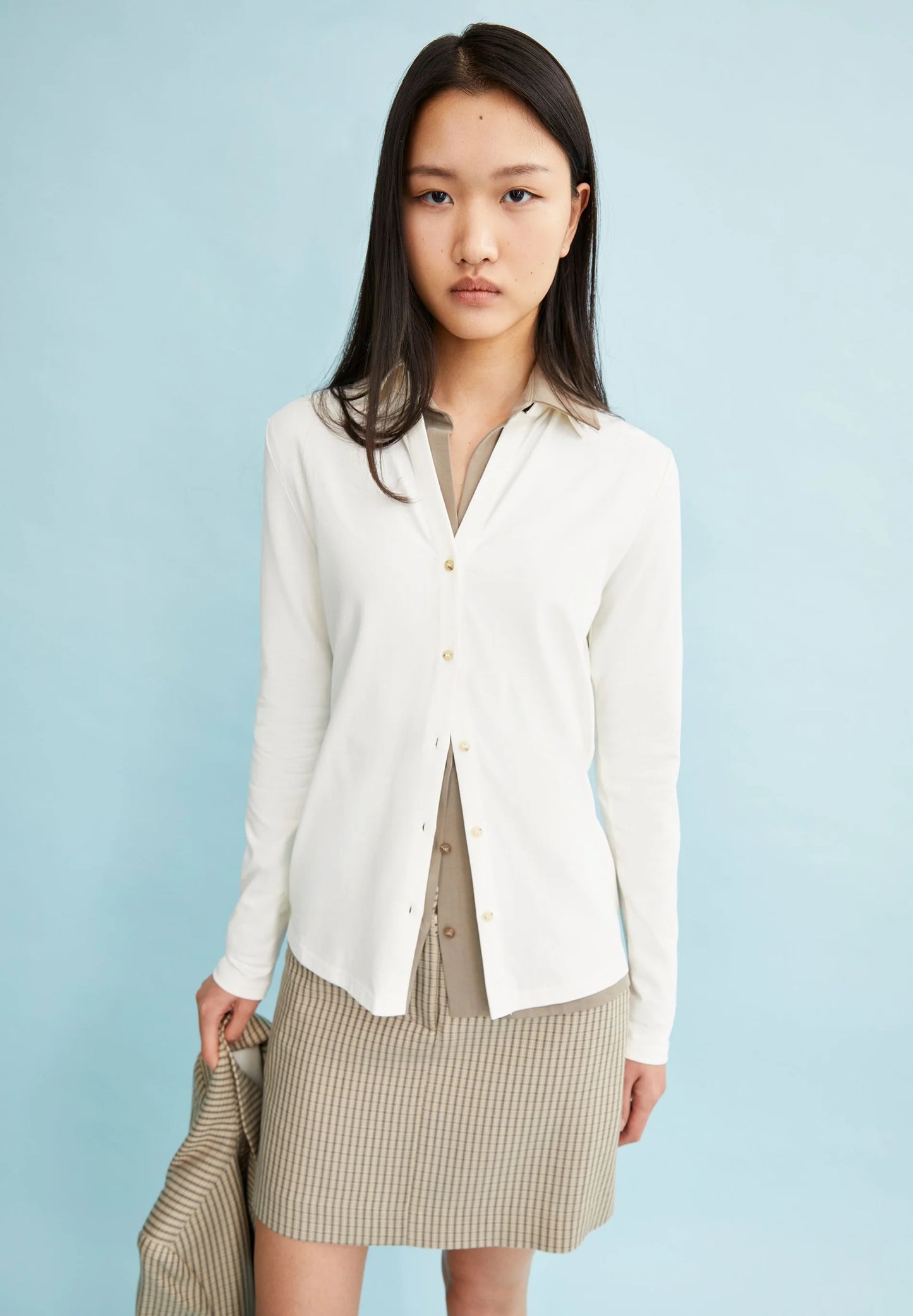 Armedangel | Chemise en jersey extensible NALAANNIA - Avoine