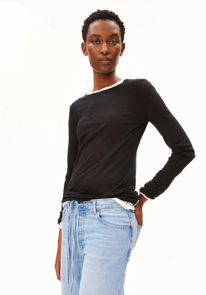 ARMEDANGELS | Manches longues 'Einiaara Soft' |Noir