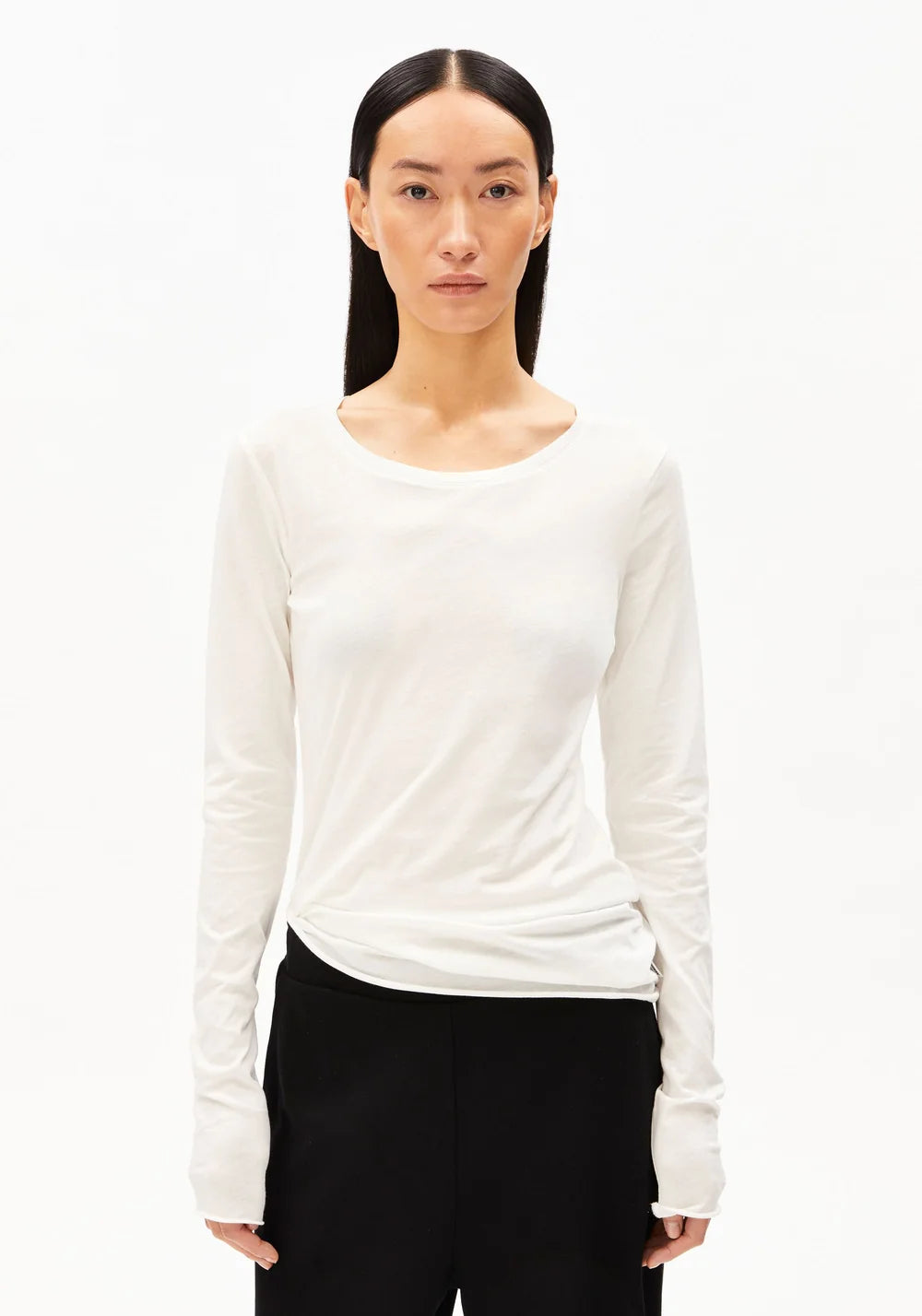 ARMEDANGELS | Manches longues 'Einiaara Soft' |Blanc