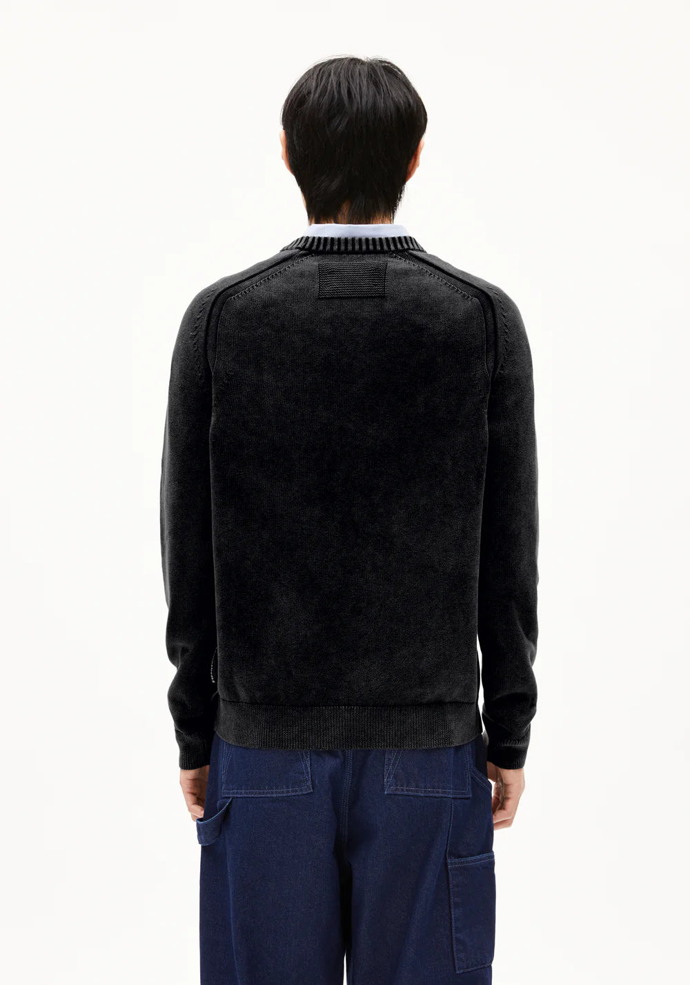 Armedangels | Le pull en coton biologique VAANJO GMT DYE - Noir