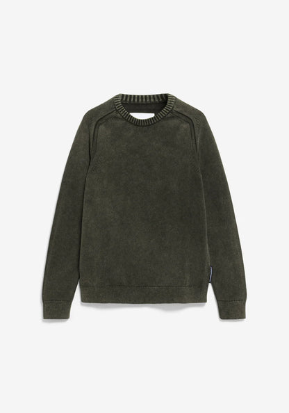 Armedangels | Le pull en coton biologique VAANJO GMT DYE - forêt de pins