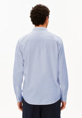 ARMEDANGELS | Chemise rayée à manche longue "Quaasa" - Rayons bleus