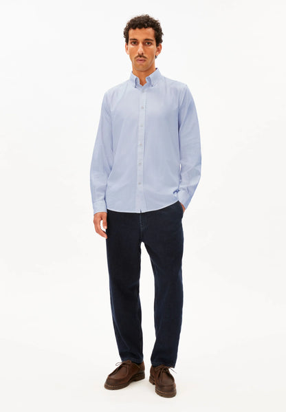 ARMEDANGELS | Chemise rayée à manche longue ( Quaasa ) - Bleu