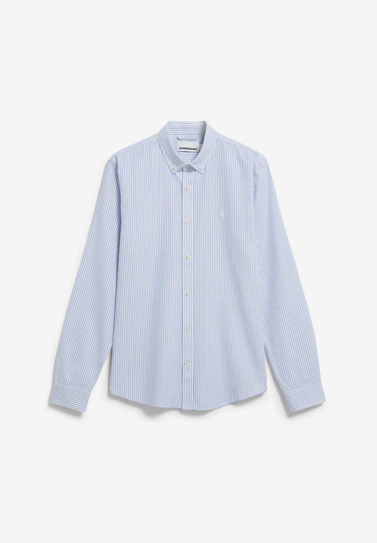 ARMEDANGELS | Chemise rayée à manche longue ( Quaasa ) - Bleu