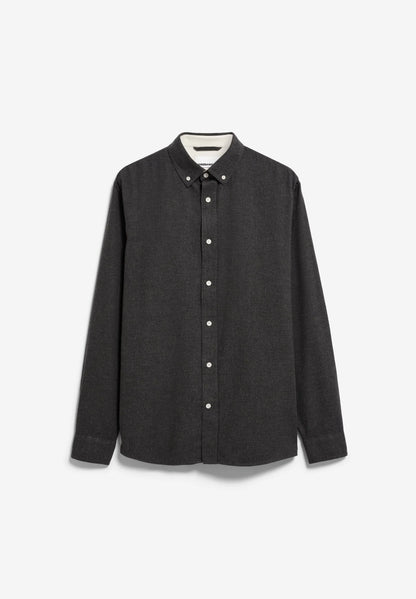 ARMEDANGELS | La chemise en flanelle ''Araamo'' - Gris foncé