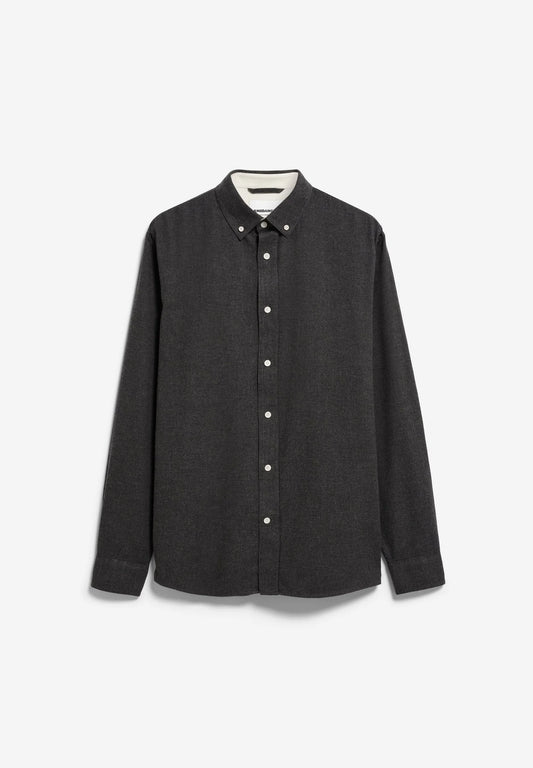 ARMEDANGELS | La chemise en flanelle ''Araamo'' - Gris foncé