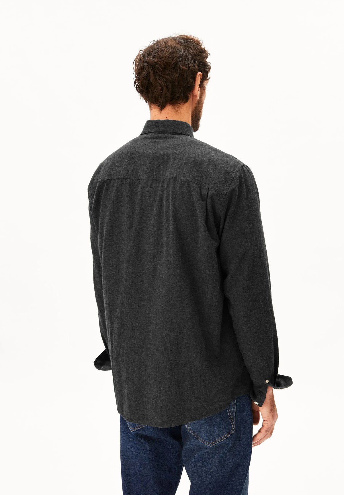 ARMEDANGELS | La chemise en flanelle ''Araamo'' - Gris foncé