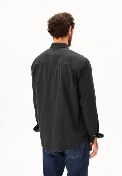 ARMEDANGELS | La chemise en flanelle ''Araamo'' - Gris foncé