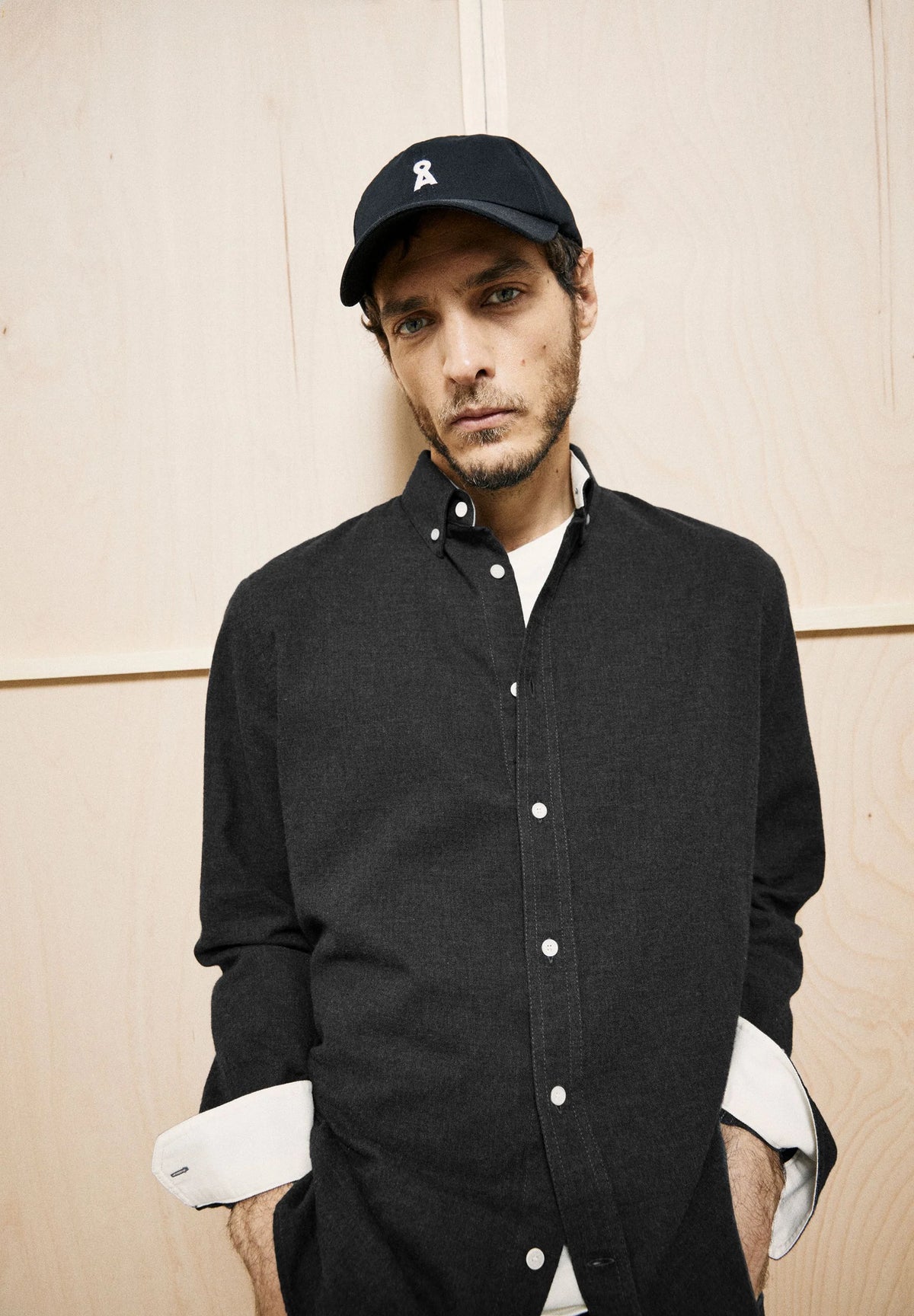ARMEDANGELS | La chemise en flanelle ''Araamo'' - Gris foncé