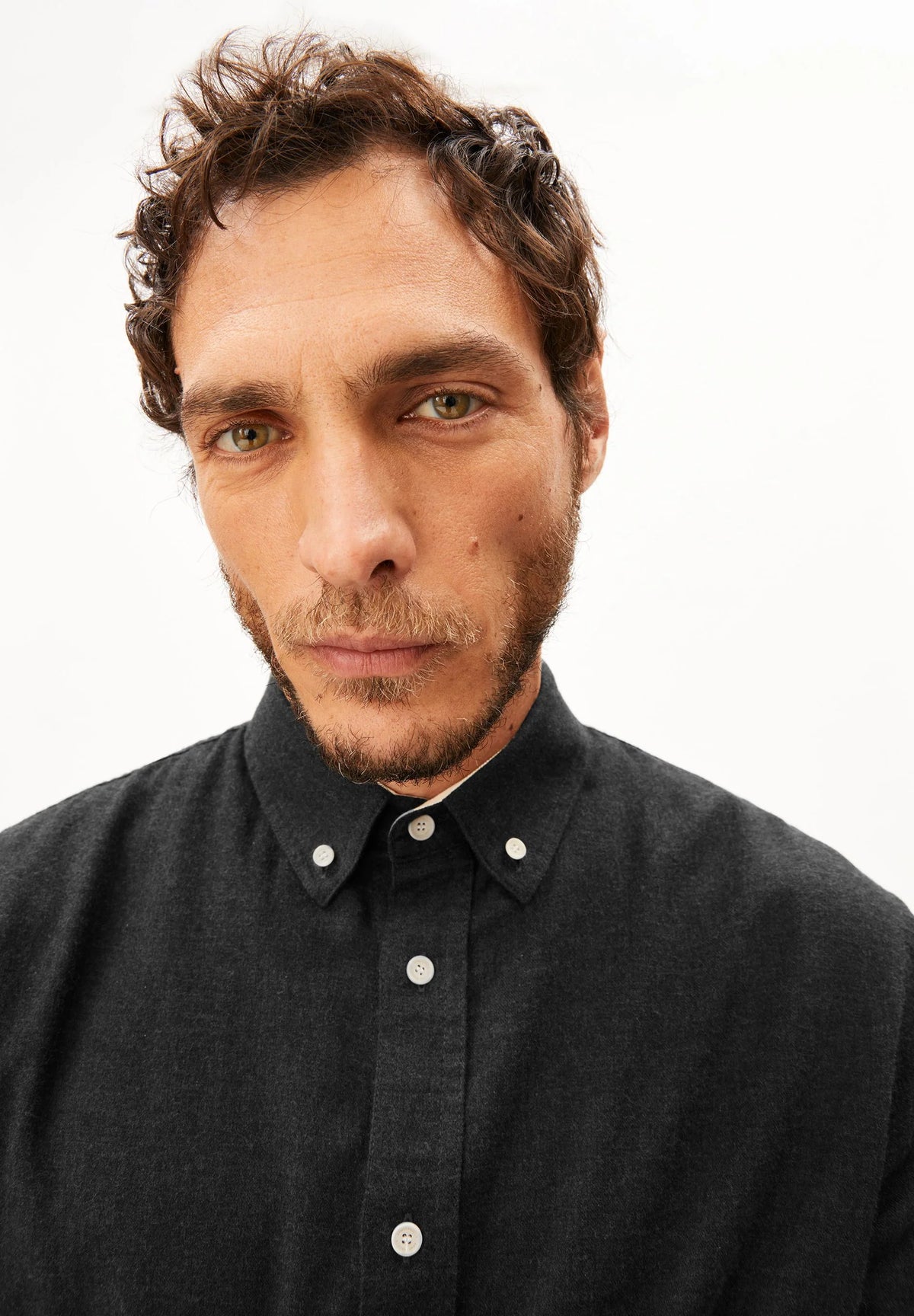 ARMEDANGELS | La chemise en flanelle ''Araamo'' - Gris foncé