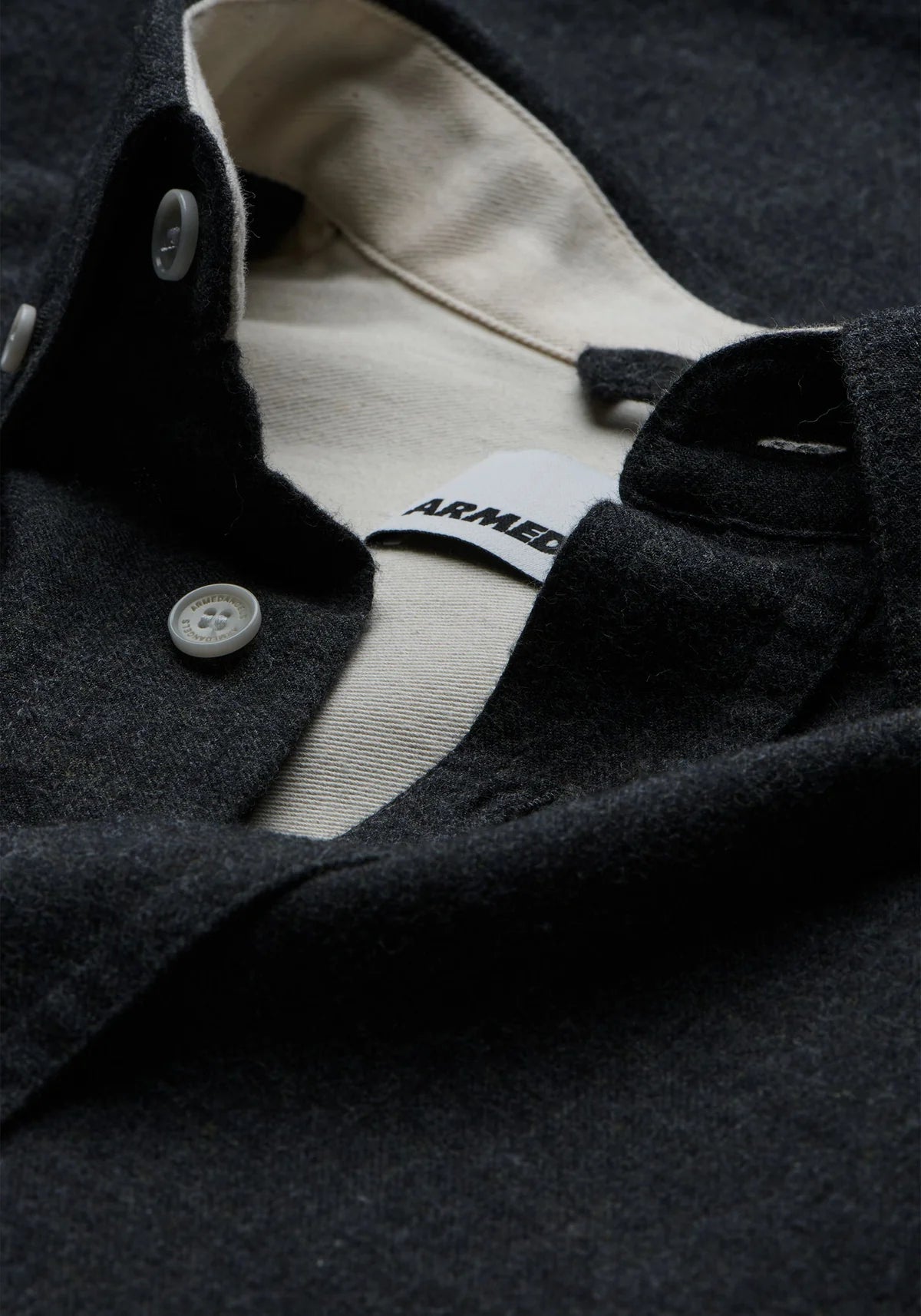 ARMEDANGELS | La chemise en flanelle ''Araamo'' - Gris foncé
