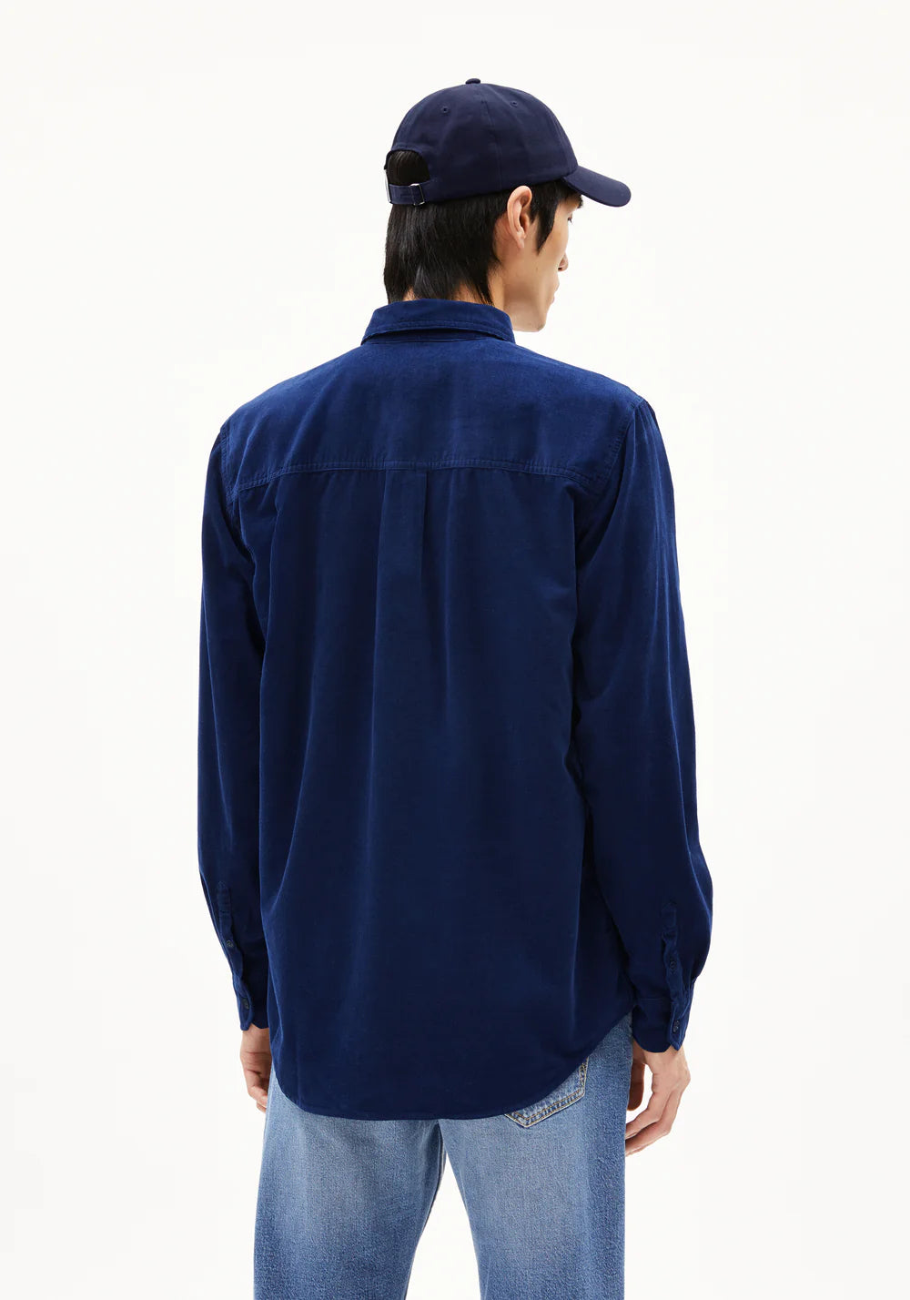 Armedangels | La chemise en velours côtelé "SAAMY" - Bleu marine