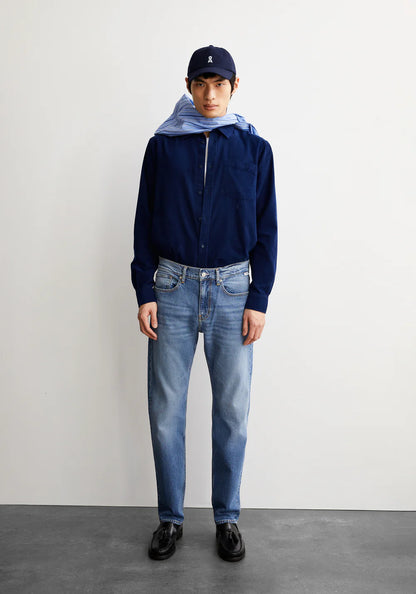 Armedangels | La chemise en velours côtelé "SAAMY" - Bleu marine