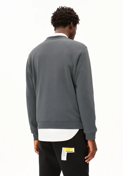 Armedangels | sweat-shirt en molleton ''BAARO'' en coton biologique - Gris
