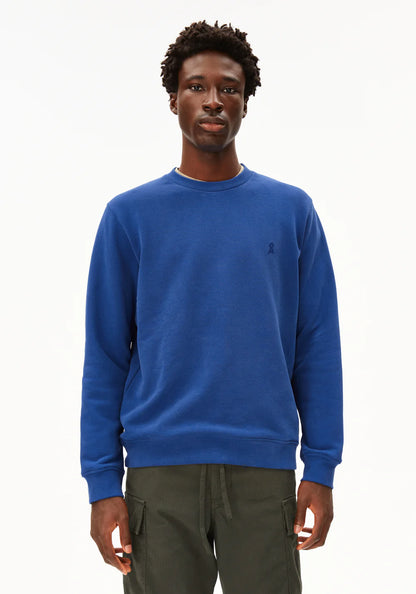 Armedangels | sweat-shirt en molleton ''BAARO'' en coton biologique - Bleu