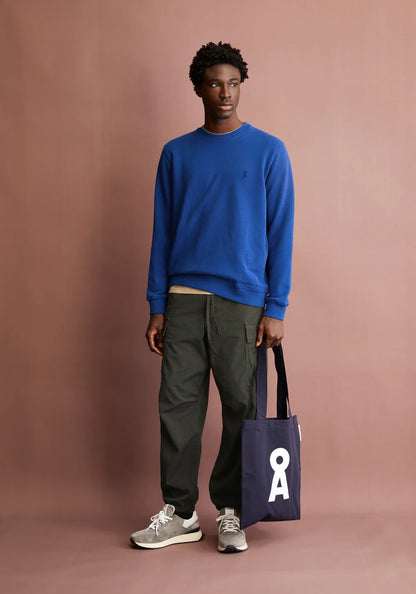 Armedangels | sweat-shirt en molleton ''BAARO'' en coton biologique - Bleu