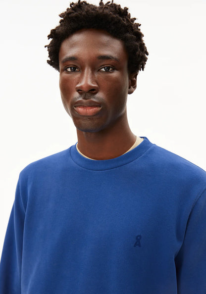 Armedangels | sweat-shirt en molleton ''BAARO'' en coton biologique - Bleu