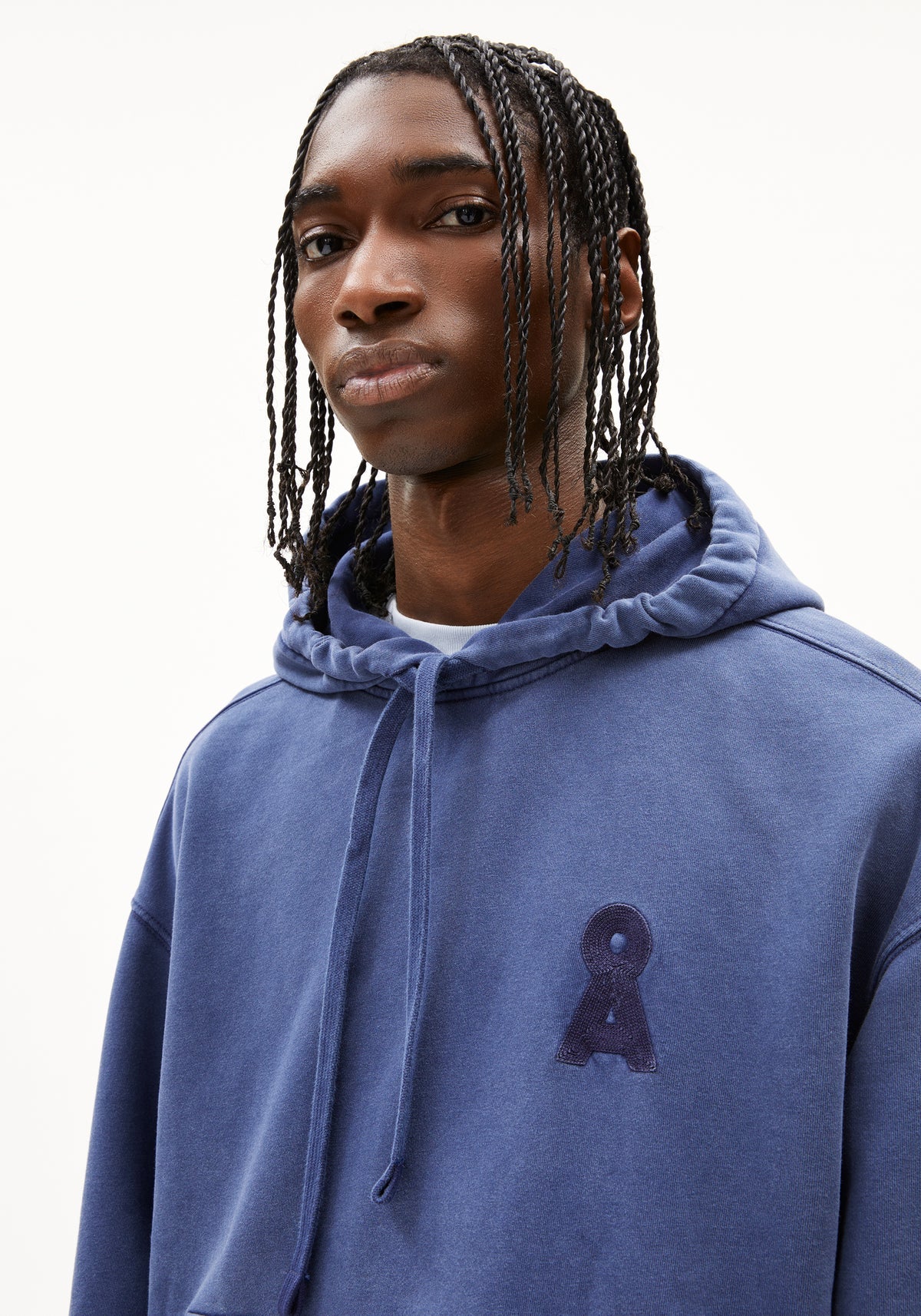 Armedangels |  Sweat à capuche ''Iconic A Kiraan'' - Bleu