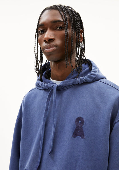 Armedangels |  Sweat à capuche ''Iconic A Kiraan'' - Bleu