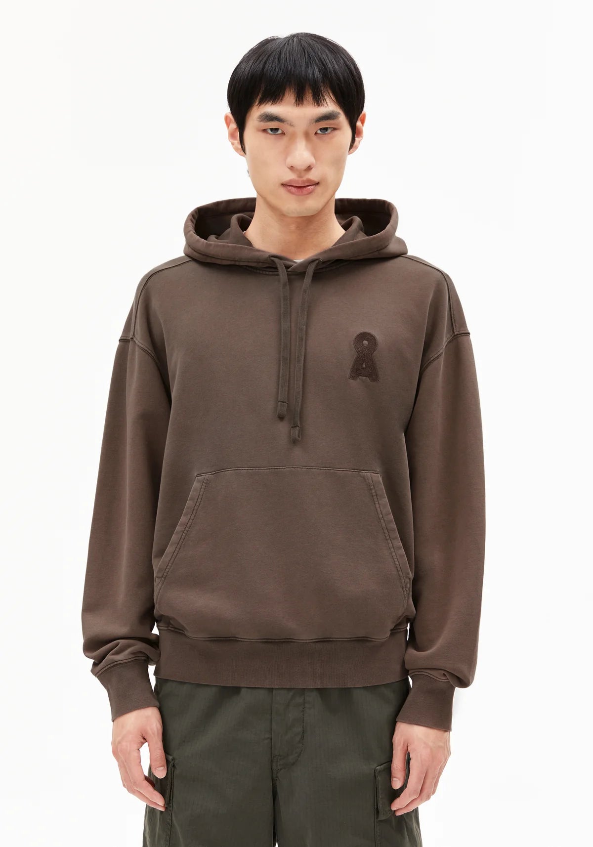 Armedangels | Sweat à capuche  ''Iconic A Kiraa'' - Brun