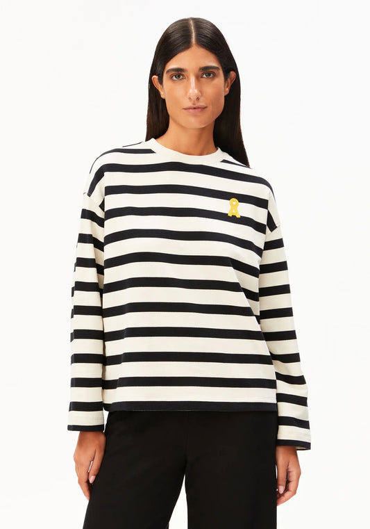 Armedangels | Pull 'Frankaa' | Noir & Blanc