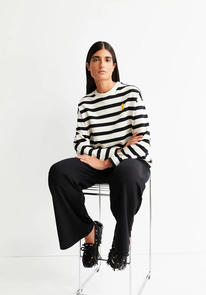 Armedangels | Pull 'Frankaa' | Noir & Blanc