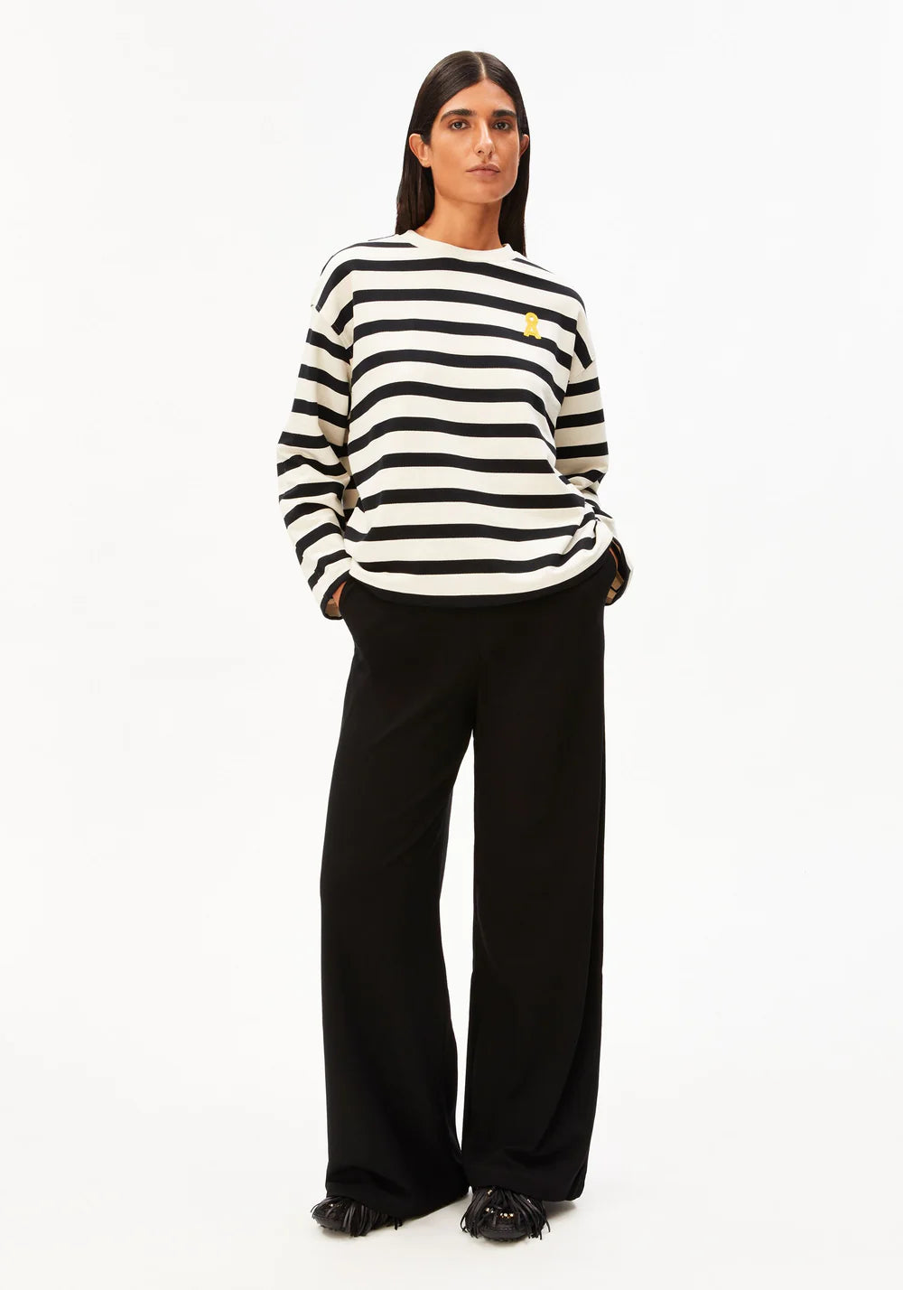 Armedangels | Pull 'Frankaa' | Noir & Blanc