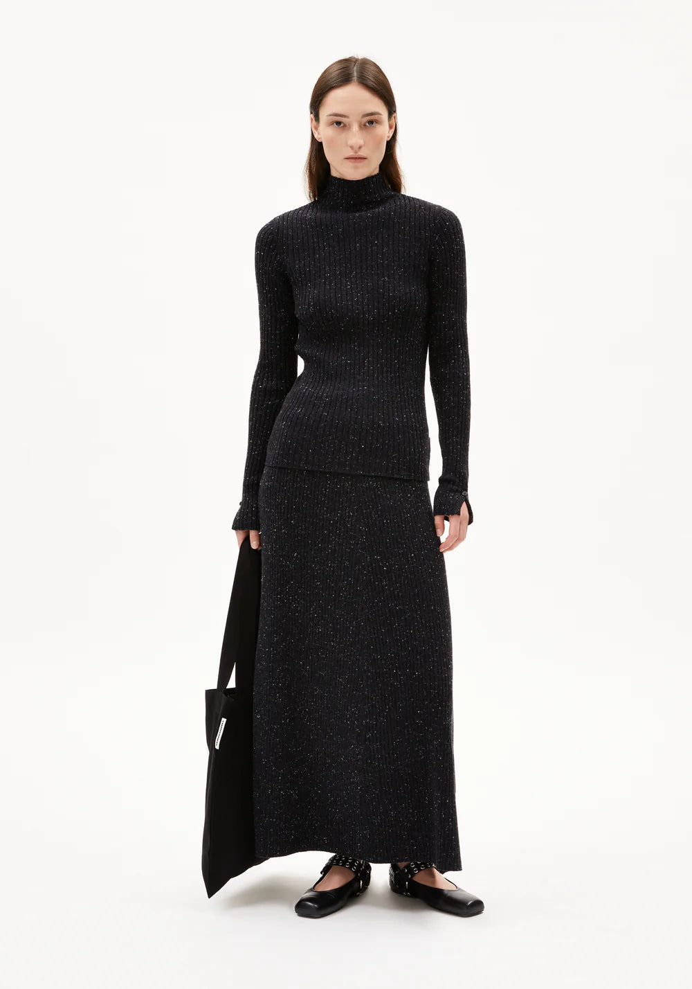 Armedangel | Jupe "HANAA TWEED" - Marine foncé