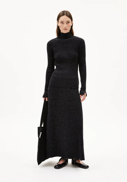 Armedangel | Jupe "HANAA TWEED" - Marine foncé