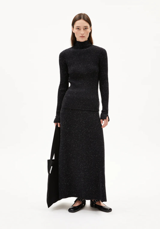 Armedangel | Jupe "HANAA TWEED" - Marine foncé