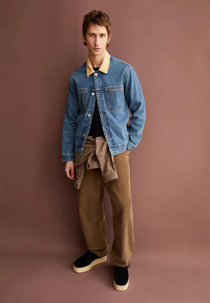 Armedangels | Veste en jean « AASHTON » en coton recyclé - bleu céleste