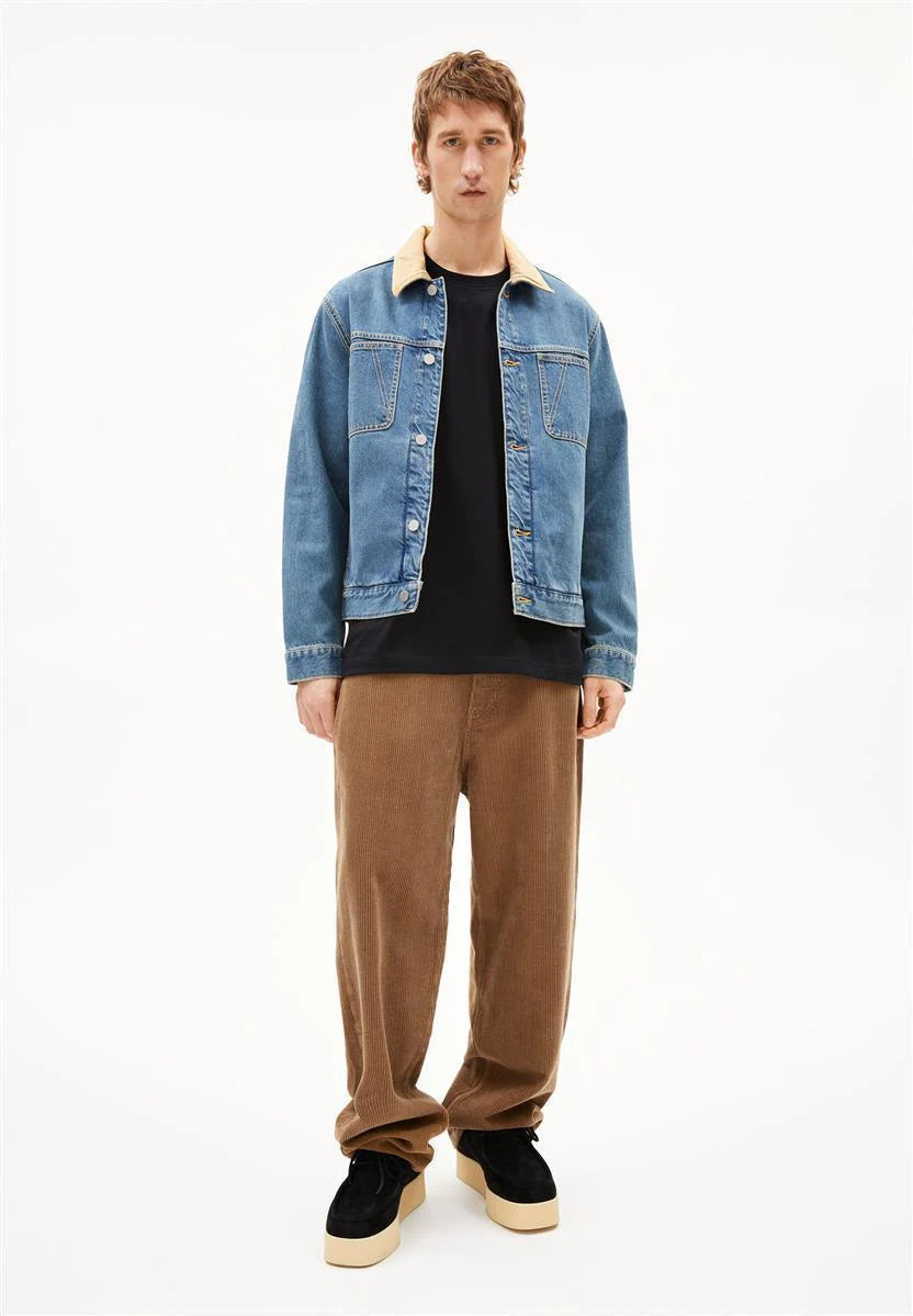 Armedangels | Veste en jean « AASHTON » en coton recyclé - bleu céleste