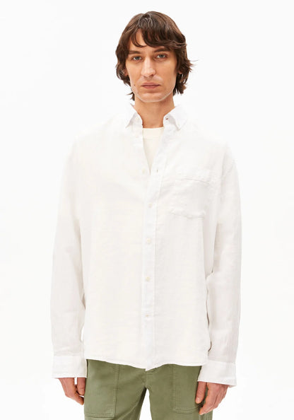 ARMEDANGELS | Chemise en lin à manches longues - Blanc