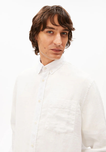 ARMEDANGELS | Chemise en lin à manches longues - Blanc