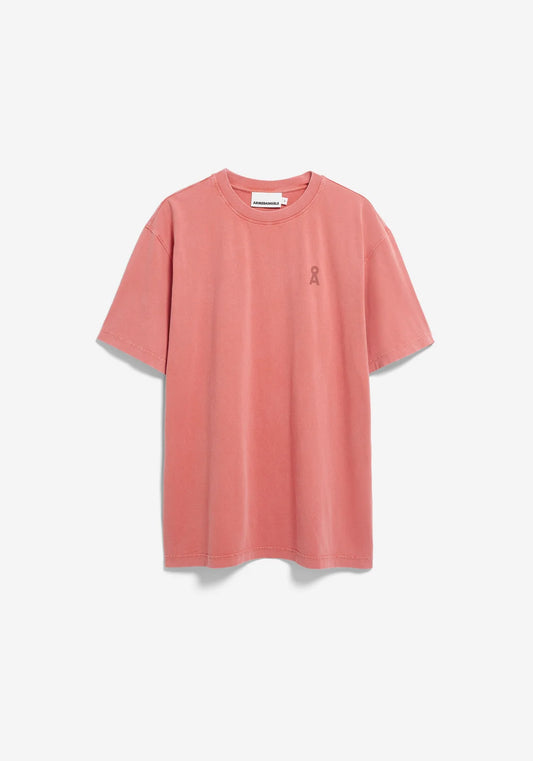 ARMEDANGELS | T-shirt "ICONIC Å MAARKOS" - Rouge délavé