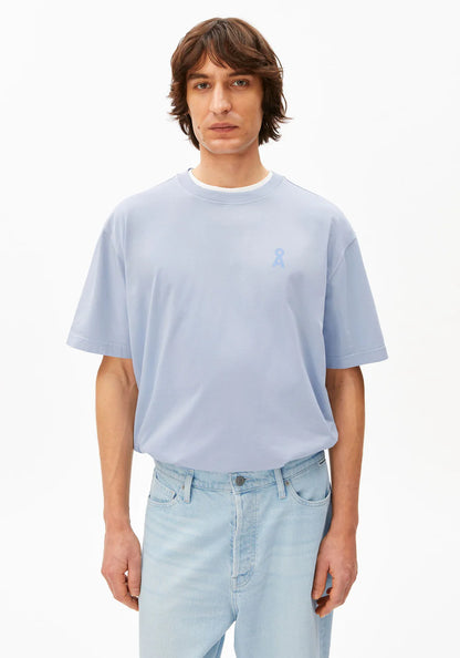 ARMEDANGELS |T-shirt "ICONIC Å MAARKOS" - Bleu clair délavé