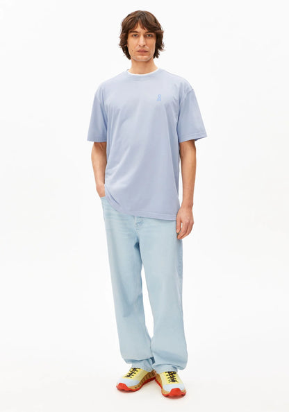 ARMEDANGELS |T-shirt "ICONIC Å MAARKOS" - Bleu clair délavé