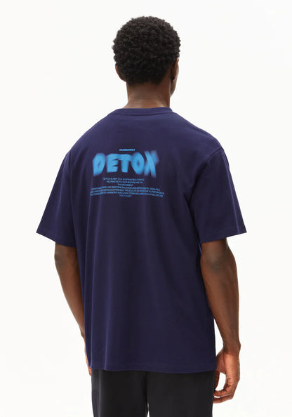 ARMEDANGELS | T-shirt "MAARKOS DETOX" - Bleu marine