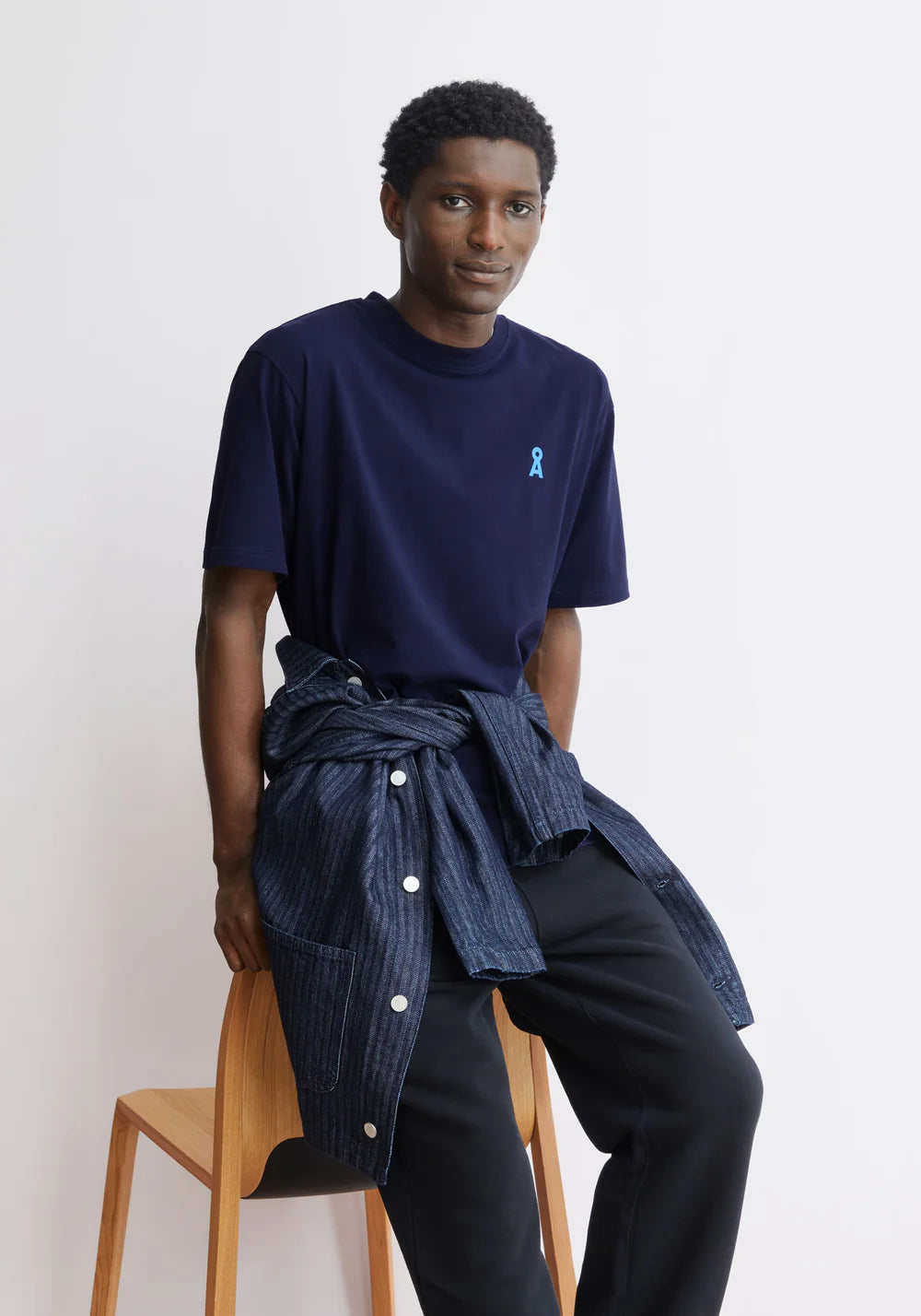 ARMEDANGELS | T-shirt "MAARKOS DETOX" - Bleu marine