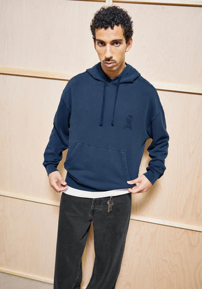 ARMEDANGELS | Sweat à capuche "ICONIC Å KIRAAN" - Bleu delavé