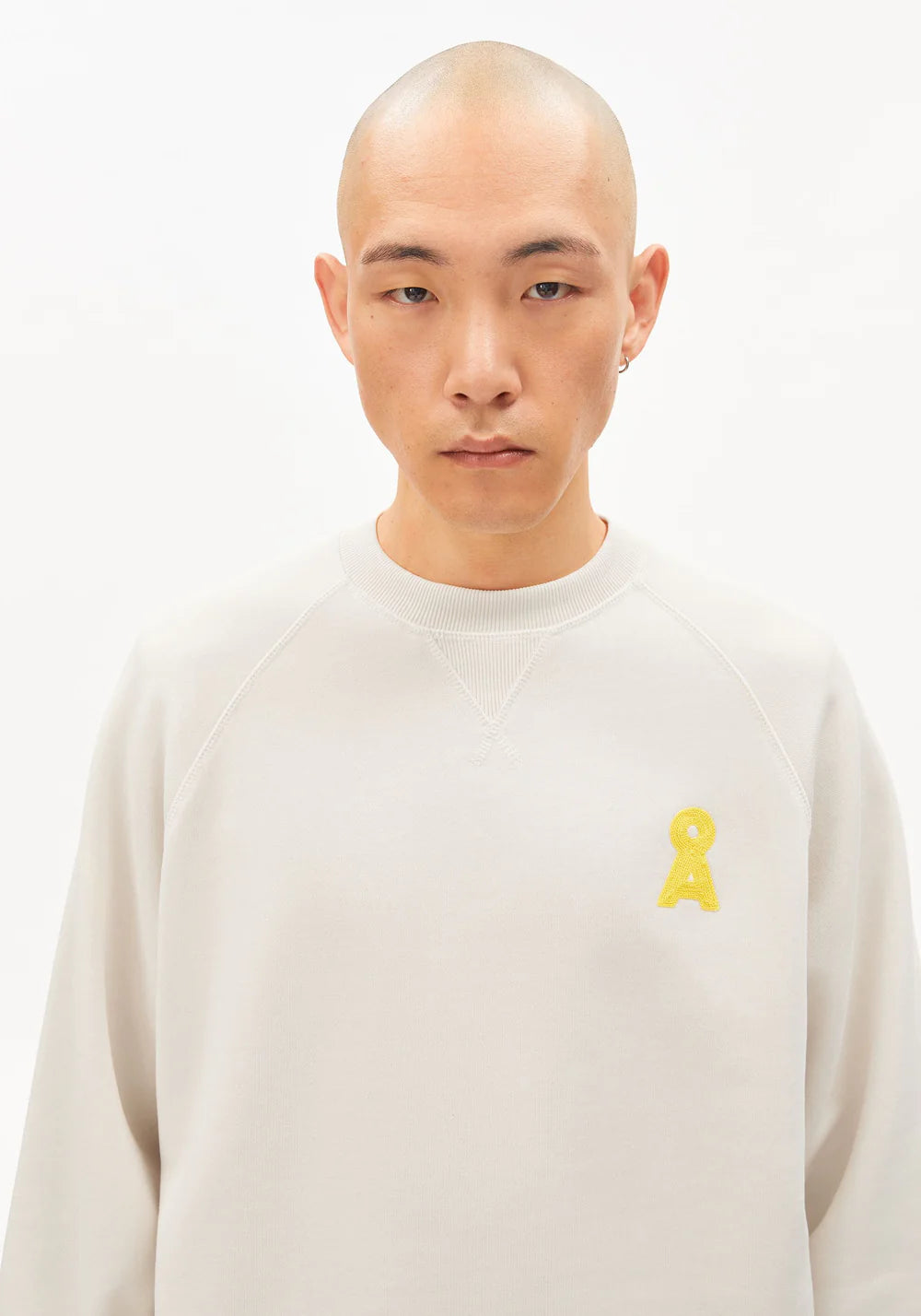 ARMEDANGELS | Pull à col rond "ICONIC Å MEL" - Ecru